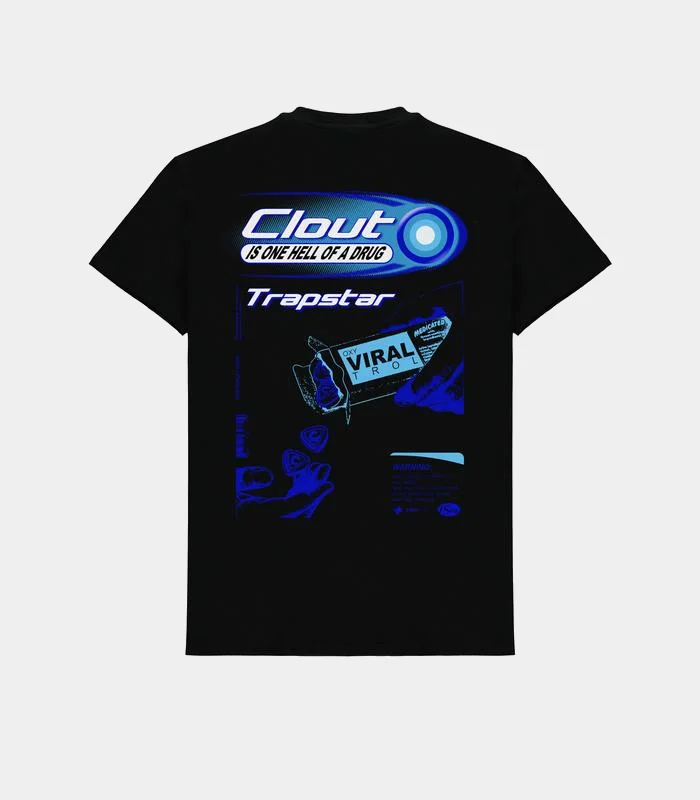 Trapstar Clout T Shirt Black (2) Trapstar Clout T Shirt Black (2)