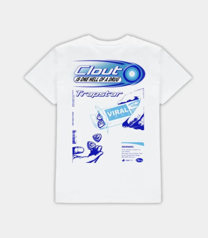 Trapstar Clout T Shirt White (2) Trapstar Clout T Shirt White (2)