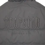 Trapstar Decoded Hooded Quilted Jacket Gray (2)