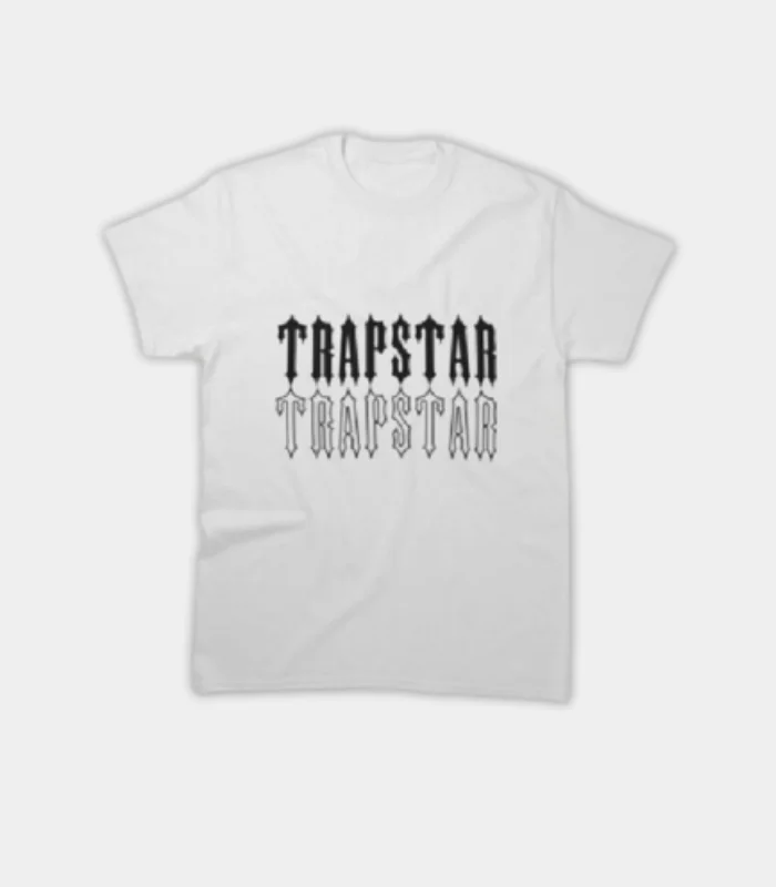 Trapstar Essential T Shirt WhiteBlack (2) Trapstar Essential T Shirt WhiteBlack (2)