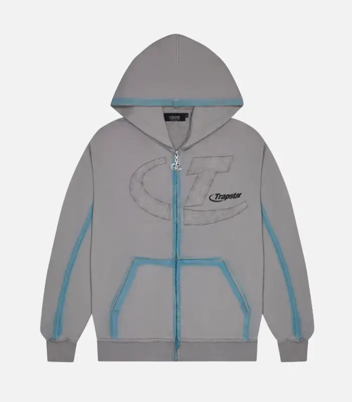 Trapstar Hyperdrive Hoodie Grey (2) Trapstar Hyperdrive Hoodie Grey (2)