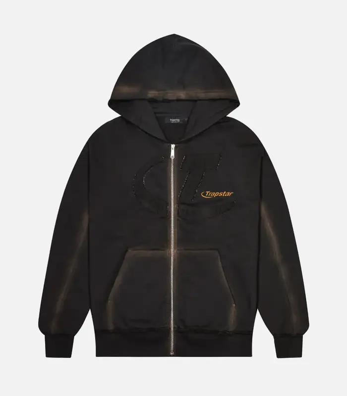 Trapstar Hyperdrive Hoodie Washed Black (2) Trapstar Hyperdrive Hoodie Washed Black (2)