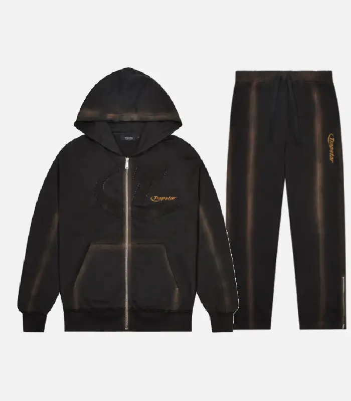 Trapstar Hyperdrive Tracksuit Black Washed (3) Trapstar Hyperdrive Tracksuit Black Washed (3)