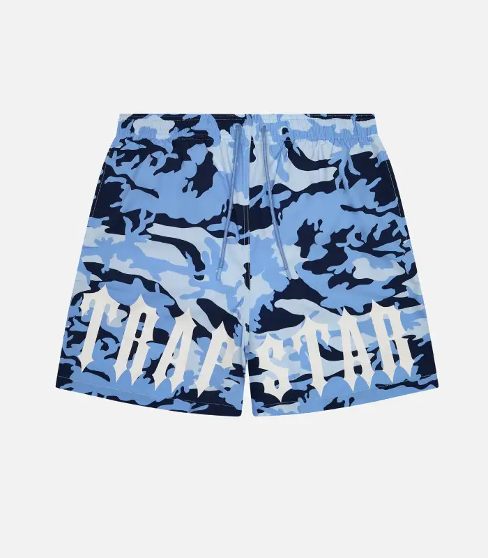 Trapstar Irongate Shorts Blue Camouflage (2) Trapstar Irongate Shorts Blue Camouflage (2)