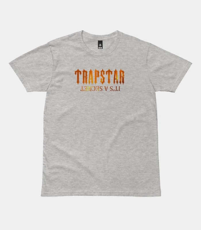 Trapstar It’s A Secret Fire T Shirt Gray (2) Trapstar It’s A Secret Fire T Shirt Gray (2)