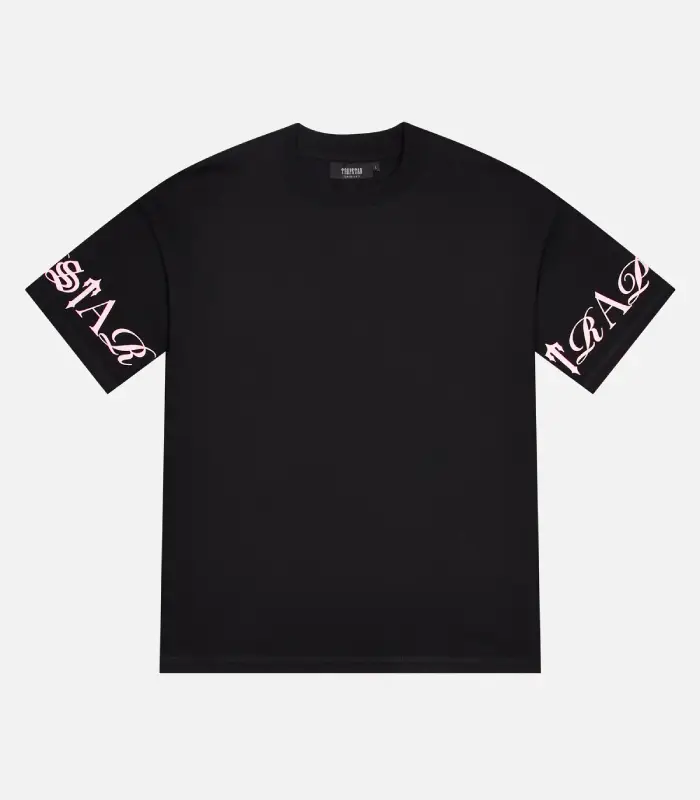 Trapstar Script T Shirt BlackPink (2) Trapstar Script T Shirt BlackPink (2)