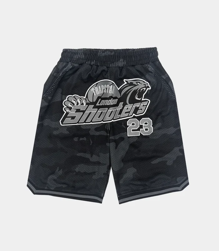 Trapstar Shooters SS23 Basketball Shorts Black (2) Trapstar Shooters SS23 Basketball Shorts Black (2)
